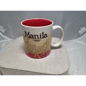 Rare Starbucks Manila Coffee Mug 16 oz 2014 Global City Collectors Series Cup